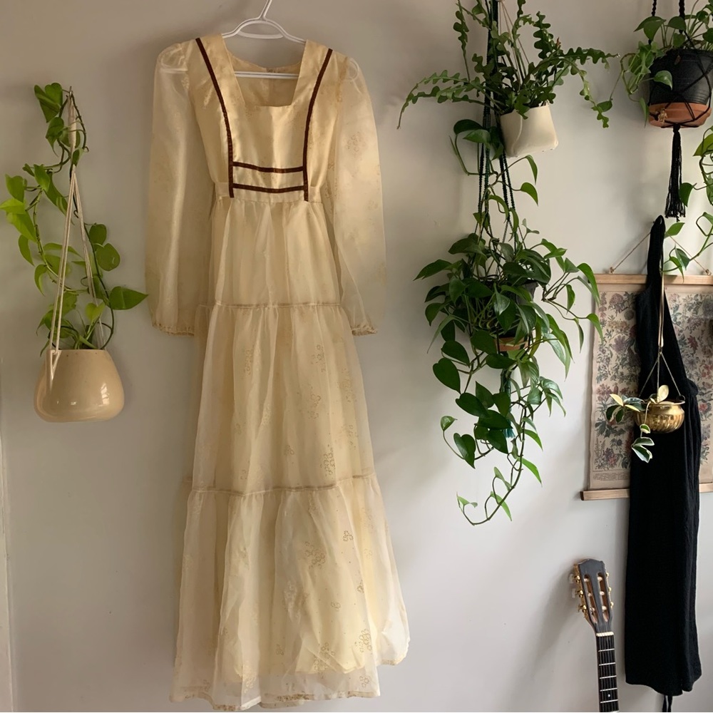 70’s full length prairie dress.